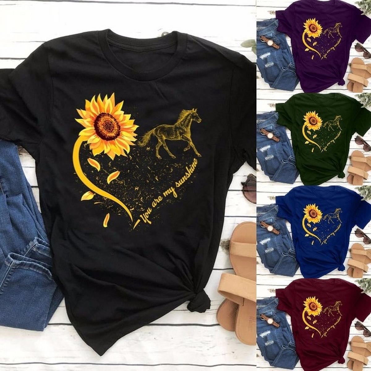 sunflower t shirt womens