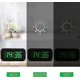 thumbnail image 2 of (vert) Horloge Numrique, Mode Nuit Automatique, 3 Niveaux De Luminosit Led, Aliment Par Batterie, 12/24 Heures, Rveil Pour Enfants, Personnes Ges,, 2 of 5