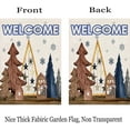 thumbnail image 6 of Welcome Christmas Tree Garden Flag Blue Snowflake Winter Farmhouse Yard Flags 12.5x18 Vertical Double Sided Outdoor Decoration, 6 of 6