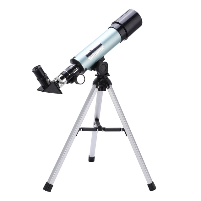 Refractor Telescope, 90X Magnification Portable 240 Vertical Flip 50mm Aperture Astronomical Telescope for Science Education