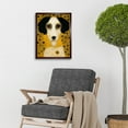 thumbnail image 2 of Klimt Style Adele Bloch's Poodle Dog Art Print Framed Poster Wall Decor 12x16 inch, 2 of 5