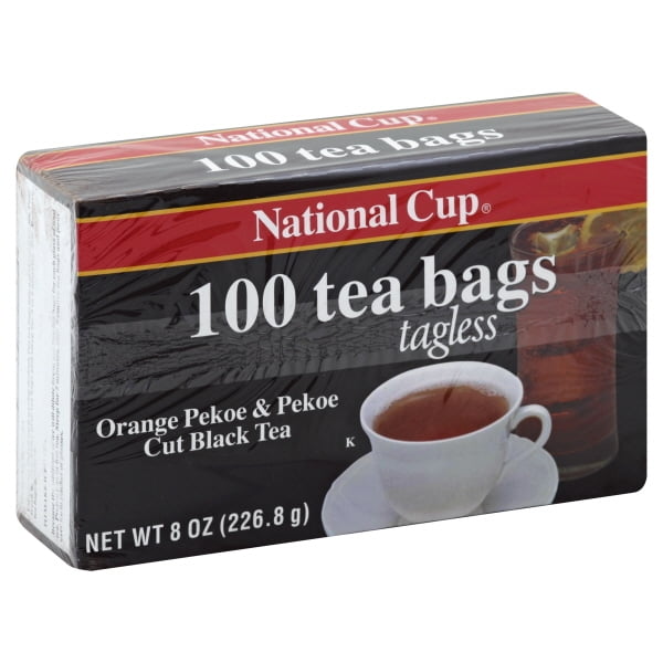 National Cup Orange Pekoe & Pekoe Cut Black Tea Bags Tagless, 100 ct