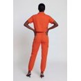 thumbnail image 3 of Women's Nylon Short Sleeve Cropped Button Front Shirt, 3 of 3