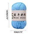 thumbnail image 3 of Crochet Yarn under $5! CQCYD 5-Ply Milk Cotton Yarn for Crochet, Soft Knitting Thread for BabyClothes, DIY Craft Yarn for Amigurumi, Acrylic Wool Ball for Handmade Projects, 3 of 6