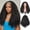 Brown, variant on QUEENTAS Long Dark Brown with Honey Blonde Highlights Deep Wave Headband Wig for Women 22inch