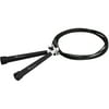 ProSource Speed Jump Rope 10â€™ Adjustable Length, Plastic Handles, Fast Turning for Cardio, Crossfit, Boxing