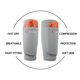 thumbnail image 4 of Xihbxyly Mallas de Fútbol, Diseño Absorbente de Sudor, Calcetines Tobilleros con Almohadilla Gruesa, Protección para Las Piernas Durante La Práctica Deportiva, Diseño de Bolsillo para Doble Presión,, 4 of 4