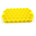 thumbnail image 4 of 1 pieza de rejilla de hielo de panal de abeja, molde de rejilla de hielo de silicona apilable, creativo, bricolaje, caja de hielo de 37 rejillas, color amarillo, 4 of 5