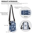 thumbnail image 6 of HELLHERO Marshall Islands Flag Women Messenger Bag with 2 Zippers Travel Crossbody Purse Stylish Polyester, 6 of 7
