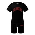 thumbnail image 4 of CHUMUD 2 Piece Sets for Men Summer Outfits Short Sleeve Tees and Drawstring Shorts with Pockets Casual Workout Clothes Athletic Set Basketball Football Training Running Gym, 4 of 4