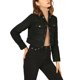 thumbnail image 4 of CHAQUETA MOTERA CORTA DE SUEDE SINTÉTICO CON CUELLO CAÍDO PARA MUJERES INSPIRE CHIC M NEGRO, 4 of 7