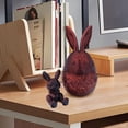 thumbnail image 3 of Tauxra Easter Bunny Figurine 3D Printed Articulated Jointed Movable Rabbit Decor, 6 Inch Blue Spring Tabletop Accent for Home Shelf Living Room Office Easter Basket Stuffers, 3 of 6