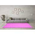 thumbnail image 3 of Ahgly Company Indoor Round Solid Pink Modern Area Rugs, 6' Round, 3 of 4