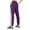 AA-Purple848, variant on Women's Snap Side Track Pants Jogger Leg Contrast Stripe Design Trousers Lightweight Sporty Style Casual Bottoms Grey