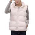 thumbnail image 1 of Gilet à Capuche en Coton pour Femmes avec Fermeture Éclair, Design Patchwork, pour l'Hiver, 1 of 9