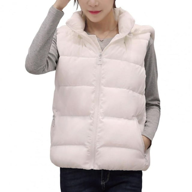 Gilet à Capuche en Coton pour Femmes avec Fermeture Éclair, Design Patchwork, pour l'Hiver