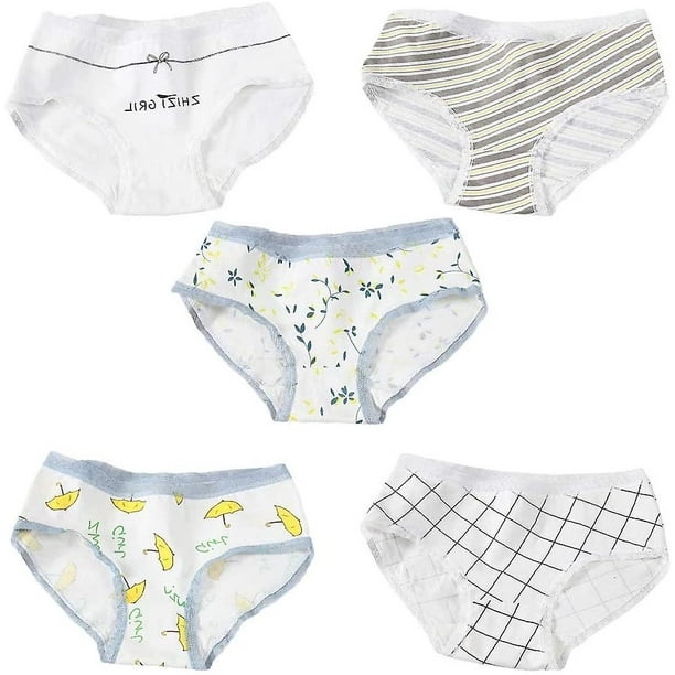 6-Pack Breathable Cotton Girls' Underwear Briefs Set UK