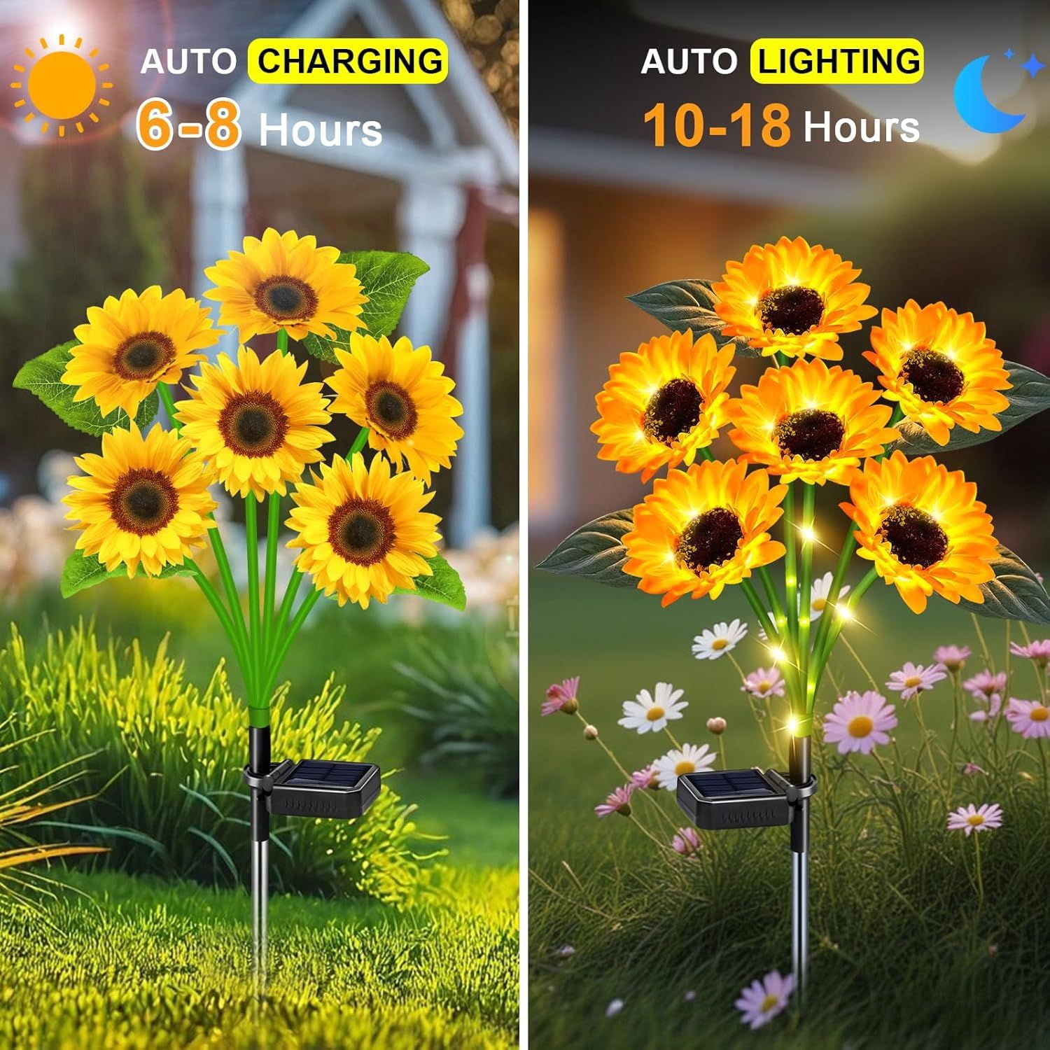 Solar Christmas Tree Outdoor Decor, Waterproof Solar Xmas Decorations Garden Stake Lights, Multi-Color LED Christmas Décor for Outside Landscape Pathway Porch Yard Holiday (4 Pcs Pink)