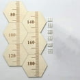 TUMALL Wooden Growth Chart Decorative Stickers Height Charts for Kids