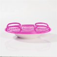 thumbnail image 4 of Microwave Folding Tiered Tray Rack with Steam Holder and Heat-Resistant Material, 4 of 8