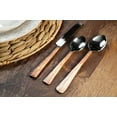 thumbnail image 4 of Ridge Design Burnt Black 20 Pcs. Flatware Set, 4 of 10