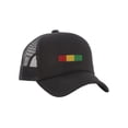 thumbnail image 2 of Chapeau de Camionneur à Rayures Rasta, 2 of 2