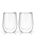 thumbnail image 3 of True - Copas de vino de doble pared, sin tallo, para vinos blancos y tintos, vasos aislantes, taza de vidrio, cristalería de cocina, juego de 2 unidades, transparentes, 3 of 8