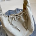 thumbnail image 4 of Bolso Hombro para Mujer Tipo Cubo Con Cordón Nailon (Beige), 4 of 7