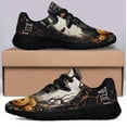 thumbnail image 3 of Halloween Black Cat Witch Pumpkins Shoes Sneakers Black Size 12, 3 of 7