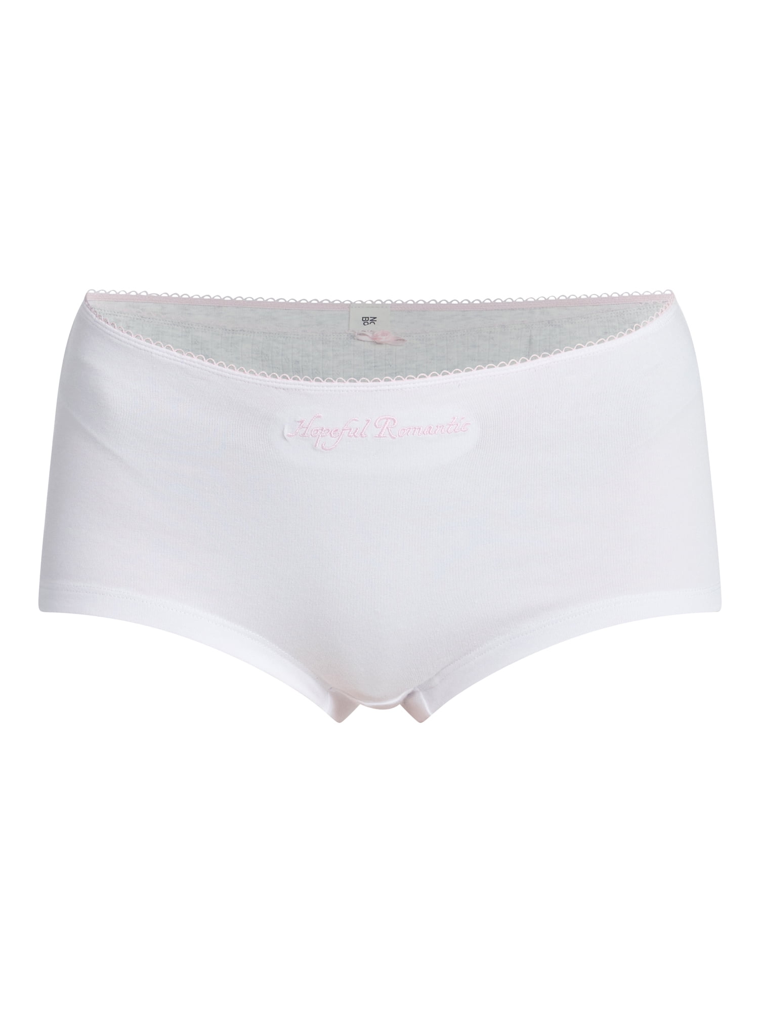 No Boundaries Cotton and Pointelle Boyshort Panties, 3-Pack, Women's XS-XXXL