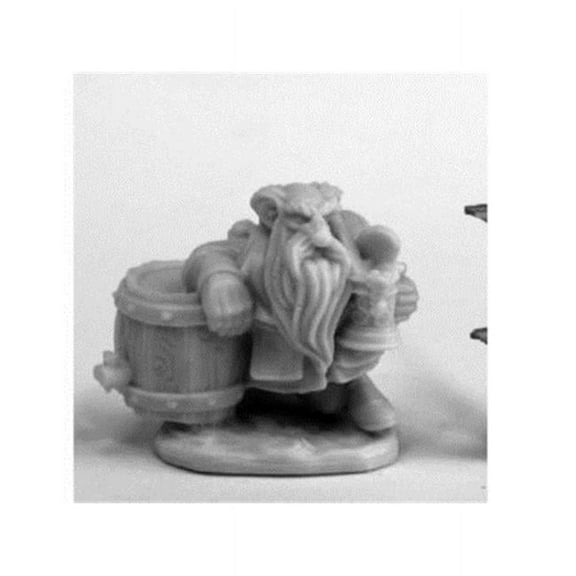 REAPER Miniatures Dwarf Brewer #77461 Bones Plastic D&D RPG Mini Figure