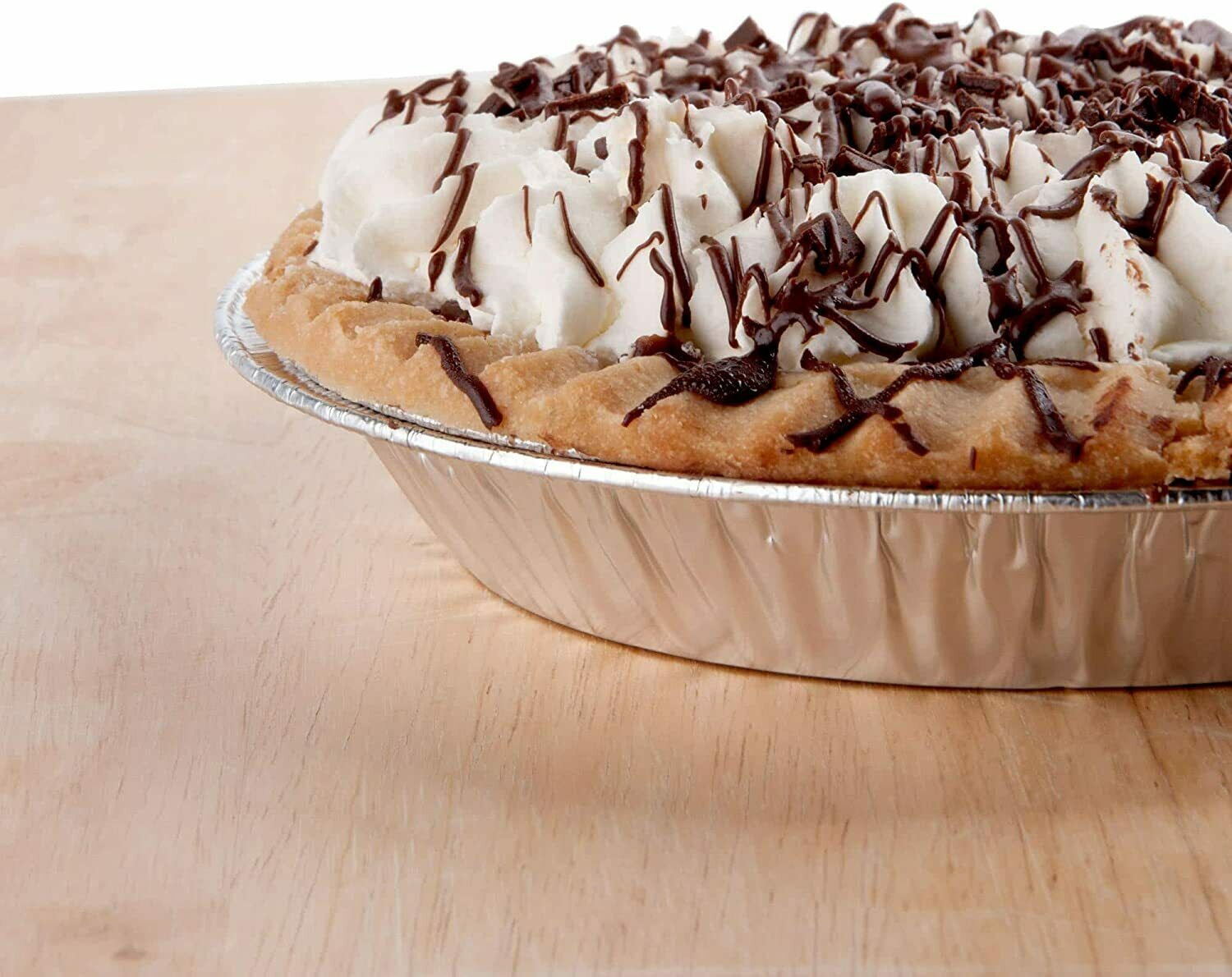 9-inch Aluminum-Foil Pie Pans With Lid – Round Disposable...