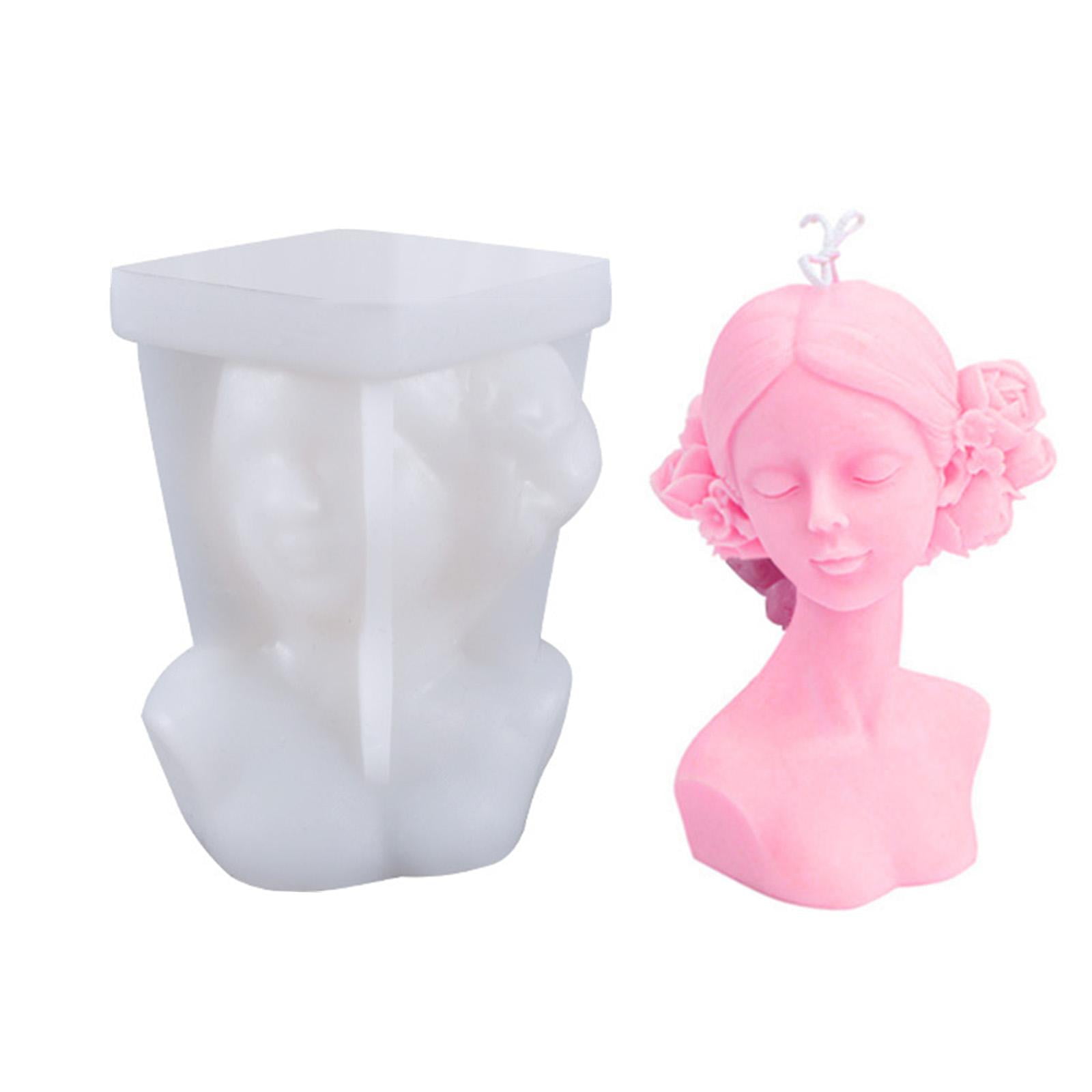 FVDPWYE 2pcs 3D Female Body Candle Molds Candle Making Bee Wax Moulds DIY Clay Craft