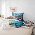 thumbnail image 4 of Erosebridal Sealife Dolphin Bedding Sets Twin Size,Marine Animal Comforter Sets with Sheets,Sea Decor,Reversible,Breathable,7pcs, 4 of 6