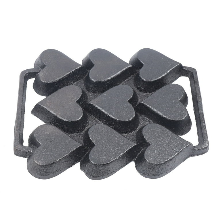 Colorfullrain Cast Iron Heart Shaped Cake Cookie Candy Mold Corn