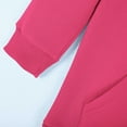 thumbnail image 6 of idosla Hoodies for Teen Girls Fashion Cute Oversized Long Sleeve Shirts Tops Tween Kids Hoodie Juniors Youth Preppy Clothes (Hot Pink, 11-12 Years), 6 of 7