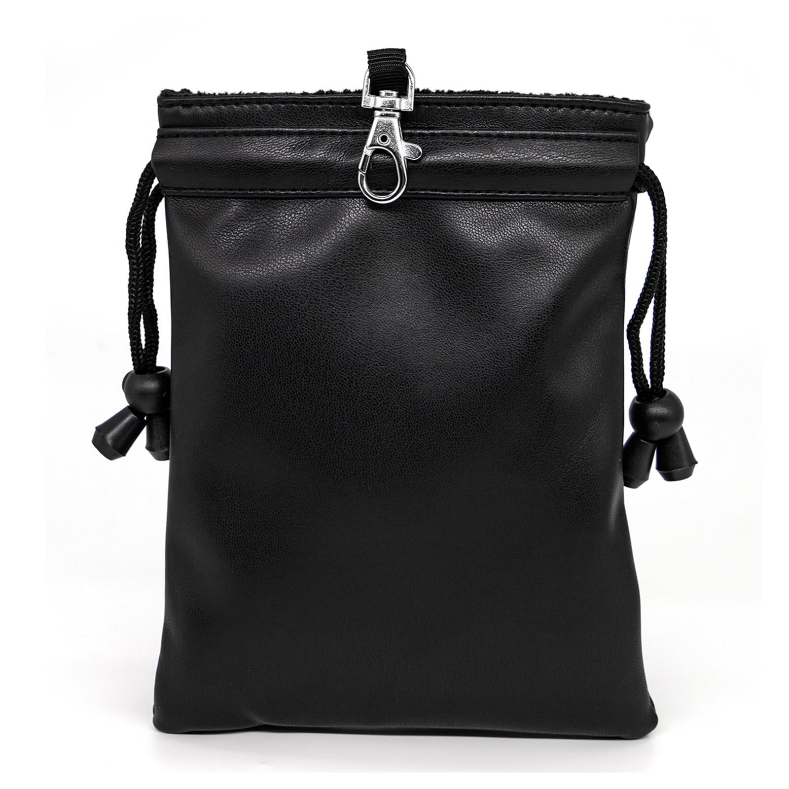 Golf Valuables Pouch PU Leather Golf Accessories Bag Jewelry