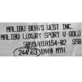thumbnail image 2 of Malibu Boat Raised Decal | Luxury Sport V Black Gold Sticker, 2 of 2