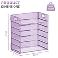 thumbnail image 3 of Organizador de papel Marbrasse, bandeja para cartas, 6 niveles, malla morada, 3 of 6