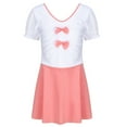 thumbnail image 1 of Naiovety Traje de baño para adolescentes Estilo de moda y tela cómoda disponible en vestido de varios colores Traje de baño naranja blanco 4XL, 1 of 6