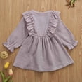 thumbnail image 5 of Shachafan And Autumn Girls Ruffle Dress Color Pleated Style Casual Party Wear For Toddler Children Elegant Daily Outfit Heart Dresses, 5 of 6