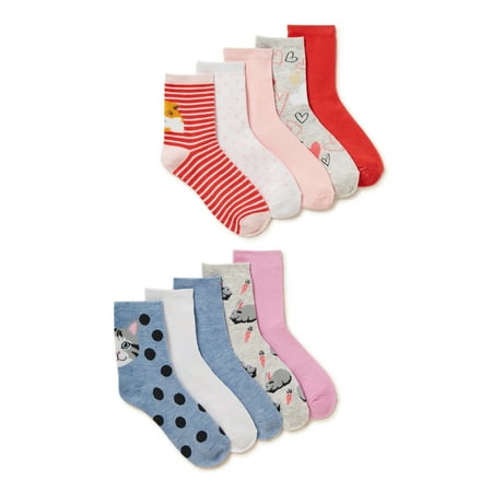 

No Boundaries Juniors Graphic Shortie Crew Socks 10-Pack