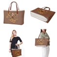 thumbnail image 2 of ZUXONGSY Leather Horse Sunflower Prints Handbag with Matching Wallet for Women Large Capacity Top Handle Satchel Shoulder Bag Large Work Bag with Money Organizers for Hiking Travel, 2 of 5