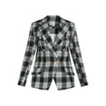 thumbnail image 5 of Attitude Unknown Women's Metallic Button Solid Ponte Blazer, Sizes XS-XL, 5 of 5