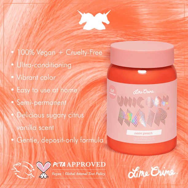 Lime Crime Unicorn Hair, Semi-Permanent Hair Color, Vegan, Full