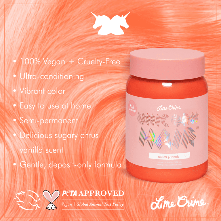 Lime Crime Unicorn Hair, Semi-Permanent Hair Color, Vegan, Full