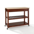 thumbnail image 5 of Crosley Natural Wood Top Kitchen Prep Cart-Color:Cherry, 5 of 5