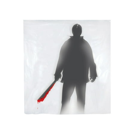 Sunstar Machete Killer Shower Curtain Halloween Decoration -
