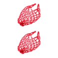 thumbnail image 1 of Eigraketly Bolsa de pelota de malla Balón de baloncesto Llevar bolsa de red de almacenamiento de malla Titular rojo Rojo 2piezas, 1 of 1