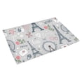 thumbnail image 2 of CADecor Seamless Wheel And Eiffel Tower Non-Slip Bath Mat Rug Bath Doormat Floor Rug 30x18 inches, 2 of 2